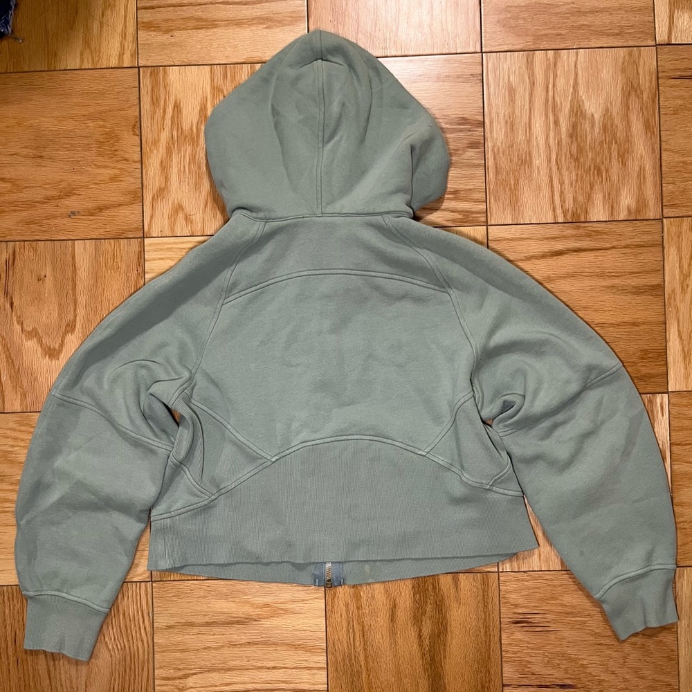 Lululemon Scuba Oversized Full-Zip Hoodie Palm Court/Gold Size XS/S - Picture 3 of 9